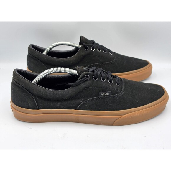 Vans Other - Vans Authentic Shoes Mens Size 11.5 Black Canvas Gum Sole Skate Sneakers 721356